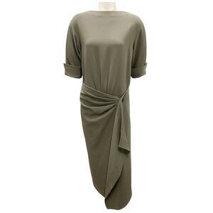 Proenza Schouler Wood Matte Viscose Crepe Maisie Dress